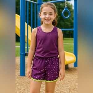 Danskin Now Purple Athletic Shorts